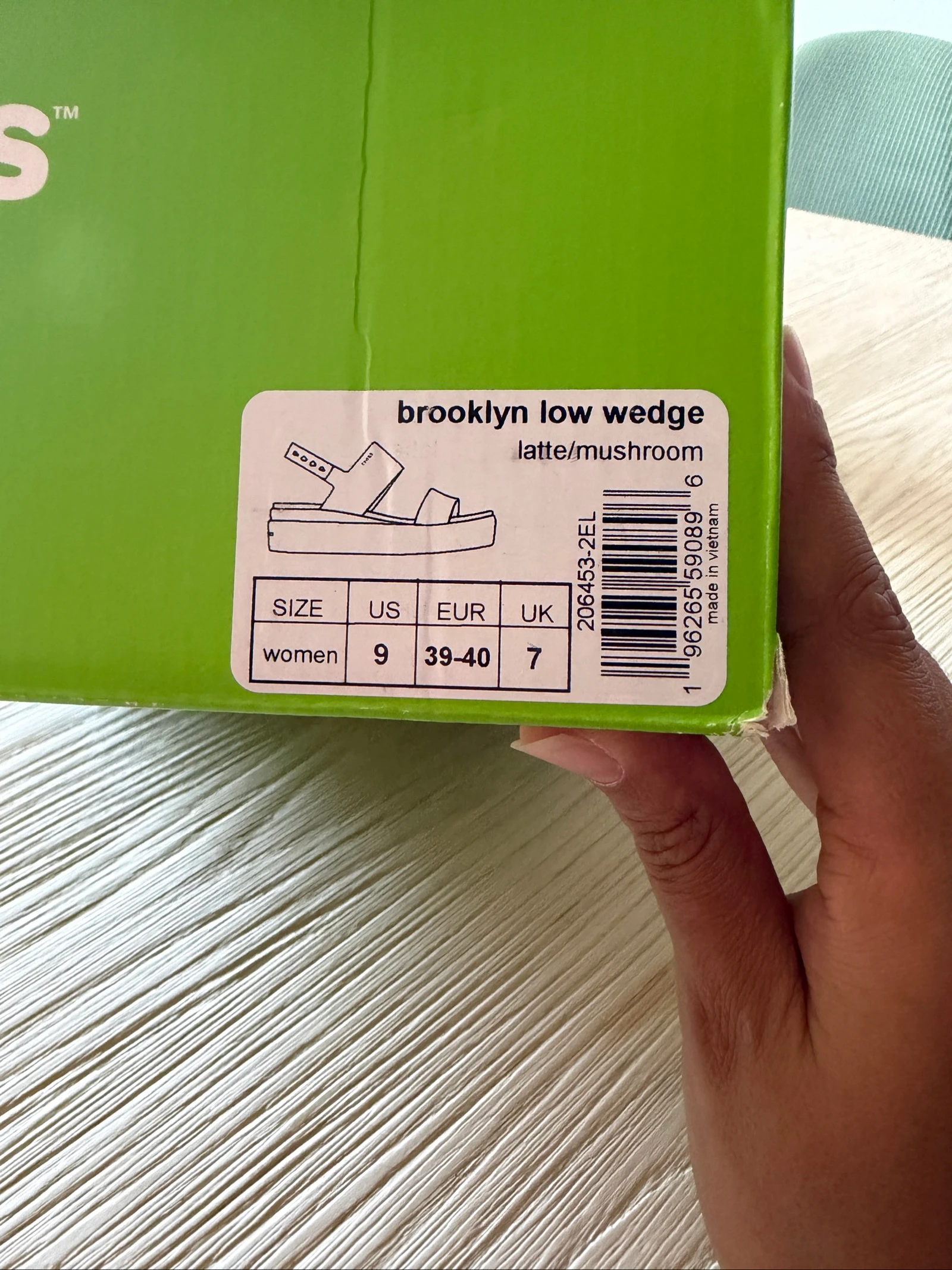 Crocs Brooklyn Low Wedge in latte/ mushroom 39/40 – photo 9